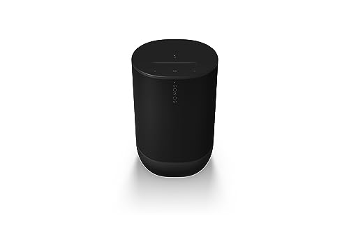 Sonos Move 2, Unser komplett überarbeiteter, leistungsstärkster tragbarer Speaker bietet dir überall intensiven Stereo Sound. (black)