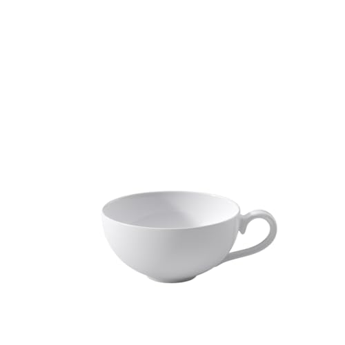 Villeroy & Boch Royal Teetasse, filigrane Tasse mit geschwungenem Henkel aus hochwertigem Premium Bone Porzellan, spülmaschinenfest, 230 ml