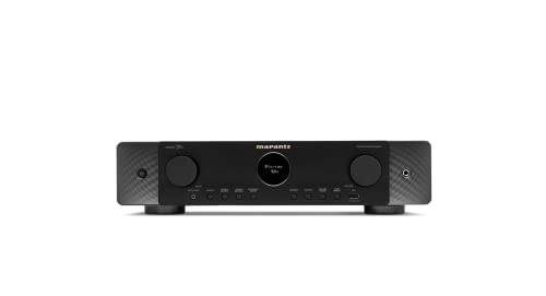 Marantz Cinema 70s 7.2-Kanal AV-Receiver, HiFi Verstärker, Alexa kompatibel, 6 HDMI Eingänge und 1 Ausgang, 8K-Video, Bluetooth, WLAN, Musikstreaming, Dolby Atmos, AirPlay 2, HEOS Multiroom, schwarz