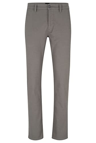 BOSS Herren Schino-Slim-O Slim-Fit Hose aus meliertem Stretch-Gewebe Grau 36/32