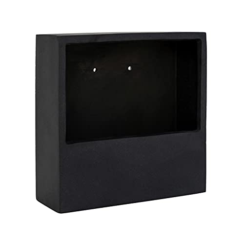 Finestgreen Hanging Wally Jack Pflanzgefäß Schwarz | Wandgefäß zum bepflanzen (L:30 B:9 H:30 cm)