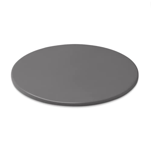 Weber Pizzastein - Groß (Ø 36cm), glasierter Cordierit BBQ Pizzastein, Schnelles aufheißen & Wärmeabgabe, passend für alle Grills (Holzkohle ab Ø 37cm, Gas, Pellet, Elektrisch) - Schwarz (18412)
