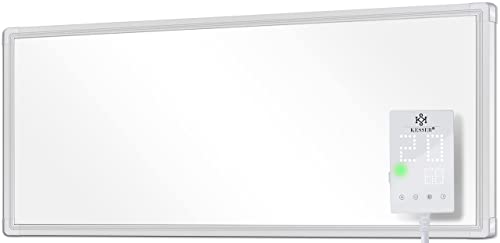 KESSER® Infrarotheizung Mit Thermostat Infrarotheizkörper Elektroheizung Infrarot Heizung Wandheizung - 28 unterschiedliche Routineprogramme, Heizkörper Heizpaneel 800W Mit Steckdosenthermostat