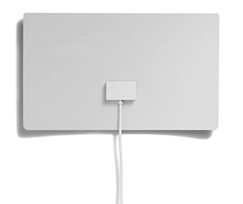 One For All – 3G/4G/5G-blockfilter – Ultraflache DVB-T2 Zimmerantenne– Digital-TV Full HD – An Wand/Dach montierbar – 0 bis 25 km Reichweite – Weiß – SV9440-5G