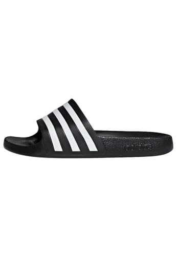 adidas Unisex Adilette Aqua Slides, Core Black / Cloud White / Core Black, 46 EU