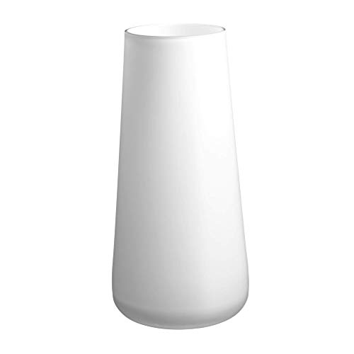 Villeroy und Boch Numa Große Vase Arctic Breeze, 34 cm, Glas, Weiß