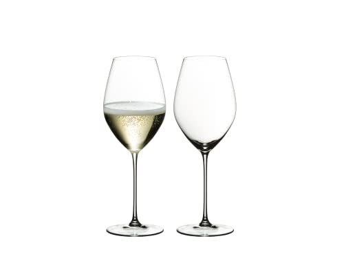 RIEDEL 6449/28 Riedel Veritas Champagner Wein Glas, 2-teiliges Champagnerglas Set, Kristallglas
