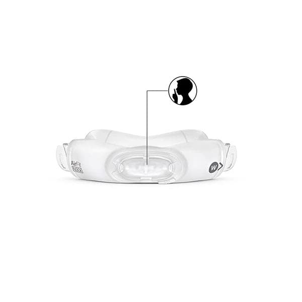 Resmed AirFit N30i Sw Quiet Nasal Cradle Pillow mit weichem Silikonkissen und QuietAir Vent Technologie für verbesserten Komfort und reduzierten Lärm