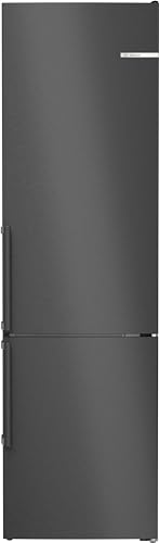 Bosch KGN39VXBT, Serie 4, Kühl-Gefrier-Kombination, 203 x 60 cm, 260 L Kühlen & 103 L Gefrieren, NoFrost nie wieder abtauen, VitaFresh länger, Gebürsteter schwarzer Stahl