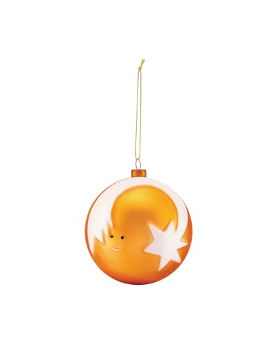 Alessi Stella Cometa Christbaumkugel aus mundgeblasenem Glas, handdekoriert, sortierte Designs und Farben