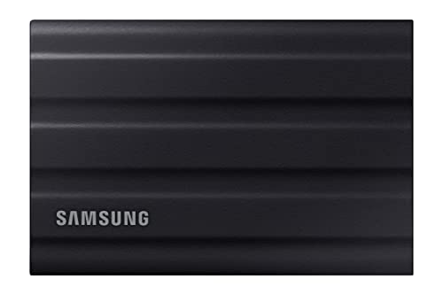 Samsung Portable SSD T7 Shield, 4 TB, USB 3.2 Gen.2, 1.050 MB/s Lesen, 1.000 MB/s Schreiben, Robuste externe Festplatte Outdoor für Mac, PC und Smartphone, Schwarz, MU-PE4T0S/EU