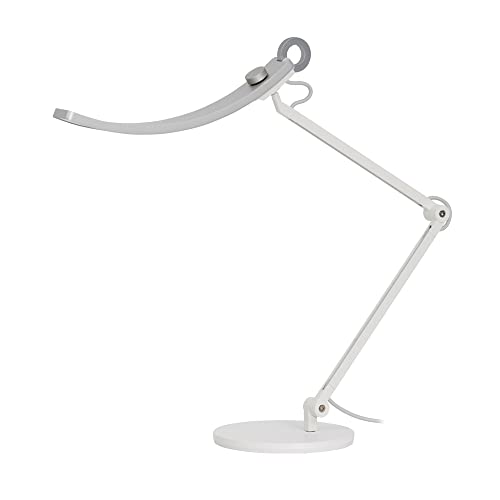 BenQ WiT e-Reading LED Schreibtischlampe, Dimmbare Tischlampe, 13 Farben und 23 Helligkeitsstufen, Ultraweite Leuchte, Entwickelt für Monitor - Silber