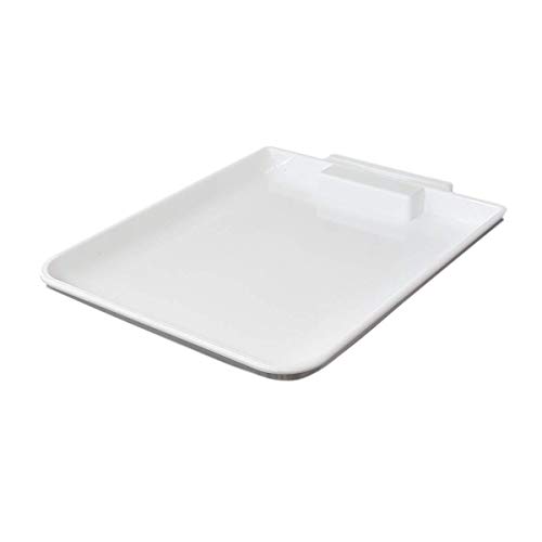 intervisio Tropfschale für Desinfektionsspender, Abtropfschale Desinfektionsmittelspender, Universal-Tropfschale aus weißem ABS-Kunststoff, Tropfschutz für mehr Hygiene, Wandmontage, 1 Stück