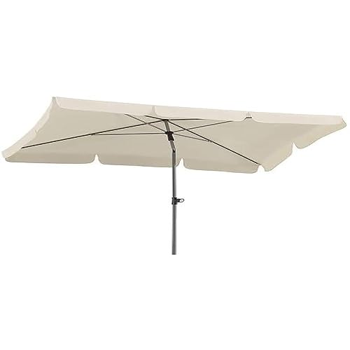 Schneider Sonnenschirm Locarno, natur, 180 x 120 cm rechteckig, 718-02, Gestell Stahl, Bespannung Polyester, 2.3 kg