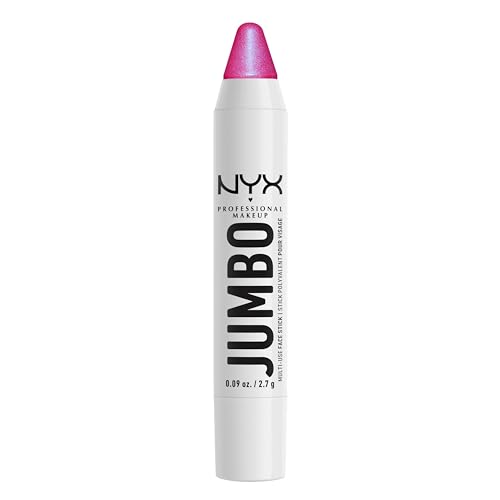 NYX Professional Makeup Schimmernder Highlighter Stift für das Gesicht, Für individuelle Looks und intensive Farbe, mit pflegenden Ölen, Jumbo Highlighting Stick, Farbe: Blueberry Muffin, 1 Stück
