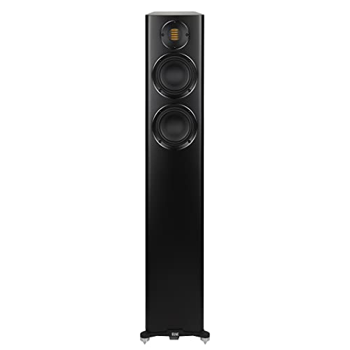 Elac FS247.4-SB Carina Premium Stand-Turm-Lautsprecher, Satin-Schwarz