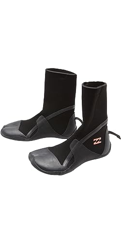 Billabong Womens Synergy 3mm Hidden Split Toe Wetsuit Boots ABJWW00102 - Black Womens Footwear Size - 7 Womens Footwear Size - 7