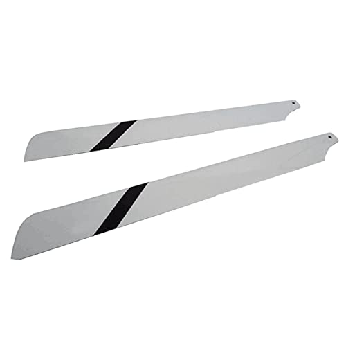 2 Stück 325mm Universal Glass Fiber Hauptrotorblätter Hubschrauber Trex Blades für 450 Series RC Hubschrauber (Gelb und Schwarz)