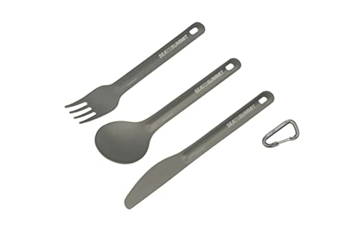 Sea to Summit Unisex-Erwachsene ACUTALSET3 Set cubertería ALPHALIGHT 3 piezas, Mehrfarbig, One Size