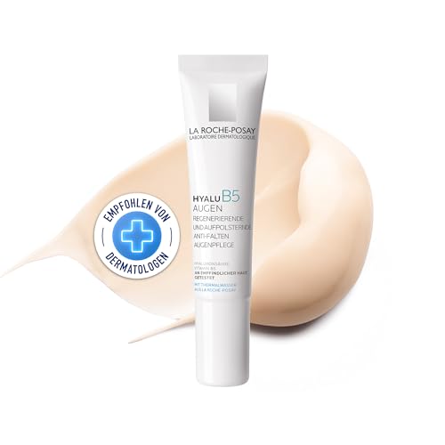 La Roche Posay Regenerierende und aufpolsternde Augenpflege, Mildert Falten, Mit Hyaluronsäure, Vitamin B5 und Neurosensinen, Ohne Duftstoffe, Hyalu B5 Augen, 15 ml