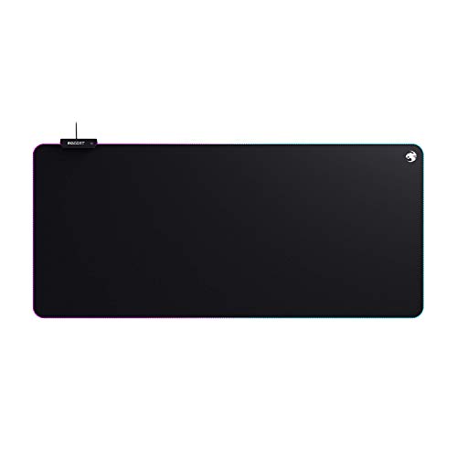 Roccat Sense AIMO XXL Gaming Mauspad - LED Beleuchtung, Höchstmaß an Präzision, gummierte Unterseite, (900 mm x 400 mm x 3,5 mm), schwarz ROC-13-371 Schwarz + AIMO