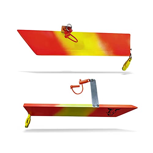 Rhino Sideplaner SL 35x6cm - 2 Planerboards zum Trolling & Schleppfischen, Scherbretter zum Schleppen auf Meerforelle & Lachs