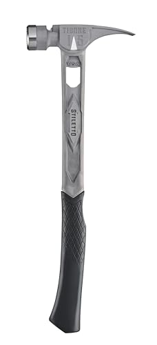 Stiletto TIB15MC Titan-TiBone Hammer, gefräste Schlagfläche mit gebogenem Griff, 425 g