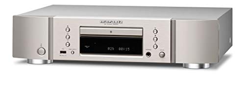 Marantz CD6007 HiFi CD Player, CD Spieler, CD- und CD-R/RW-Wiedergabe, USB, Kopfhörer-Verstärker, Silber-Gold, CD6007/N1SG