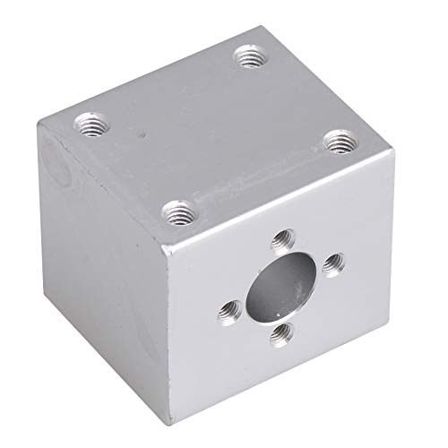 CNBTR Halterung für Kugelumlaufspindel, mit T8-Trapezgewinde, für 3D-Drucker / Codiermaschine, 34 x 30 x 28 mm, Silberfarben