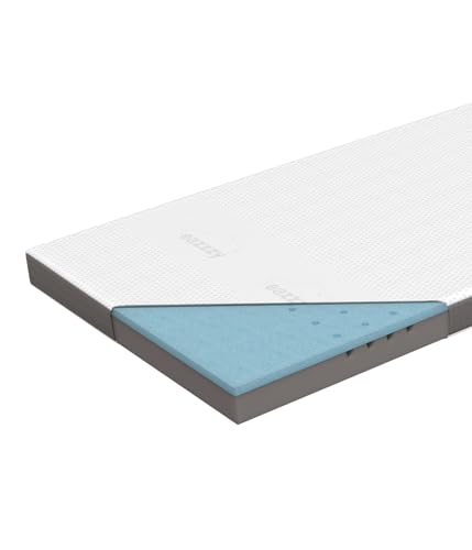 Genius Eazzzy Topper Deluxe 180x200cm Höhe 9 cm H2 H3 - orthopädische Matratzentopper für Matratze & Boxspringbett aus Gelschaum | Matratzenauflage 180x200cm für Allergiker inkl. Bezug