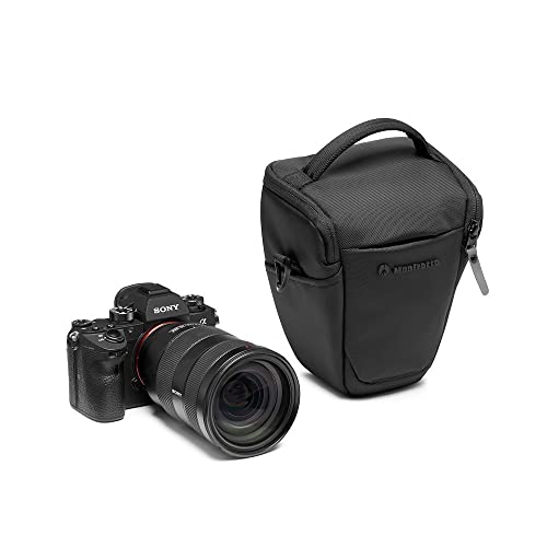 Manfrotto Advanced Holster S III, Tasche für Spiegellose Kamera mit Objektiv, Kameratasche mit Stativhalterung und Regenschutz, Fotografie Zubehör