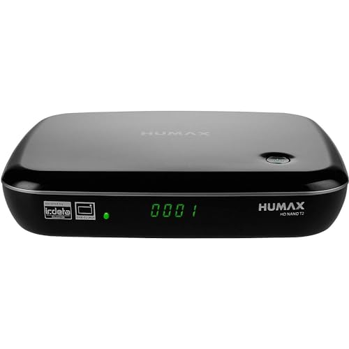 Humax Digital HD NANO T2 HD-Receiver (DVB-T2/T, HbbTV, PVR-Ready, freenet TV, HDMI, USB) Schwarz