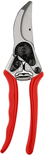 FELCO 11 Gartenschere (Schnitt-ø 25 mm, Baumschere Länge 210 mm, ergonomischer Griff, Rebschere für große Hände, Schere mit Saftrille)