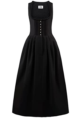 Stockerpoint Damen Zenta3 Maxi Maxi Dirndl ohne Schürze, schwarz, 42