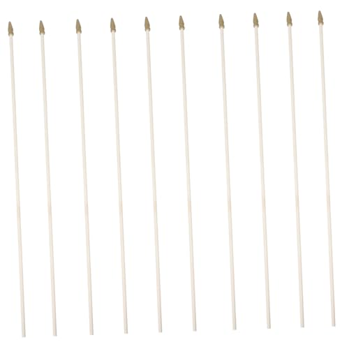 Gogogmee 10 Stück Holz Fahnenstäbe Fahnenmast Set Fahnenmast Für Festliche Holz Fahnenmast Fahnenmast Für Sport Fahnenmast Für Handheld Fahnenmast Zum Basteln Fahnenmast Teile Zarte
