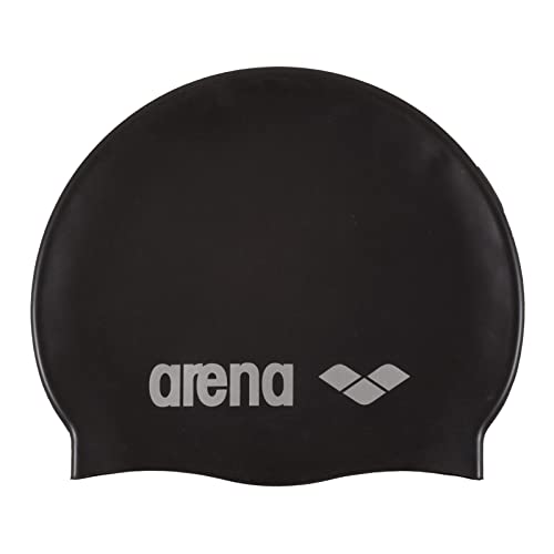 arena Classic Unisex Silikon-Badekappe, Schwimmkappe für Frauen und Männer, Badekappe mit Verstärktem Rand, Weiche und Strapazierfähige Schwimmkappe