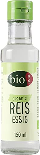 Bioasia Bio Reisessig – Essig zum Würzen und Verfeinern von Sushi Reis – Vegan – 1 x 150 ml