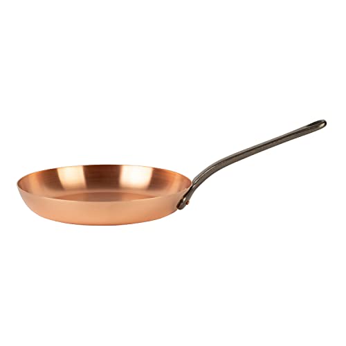 Cuisine Romefort | reine Kupferpfanne dickwandig | Pfanne aus massivem Kupfer ohne Beschichtung (L | 28 cm)