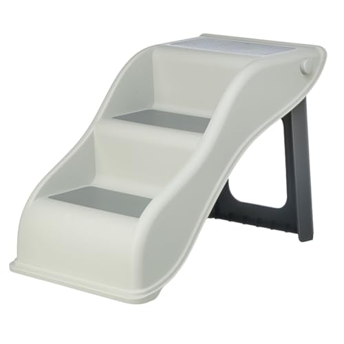 TRIXIE 39475 TREPPE, KUNSTSTOFF, 34 × 39 × 54 CM, HELLGRAU