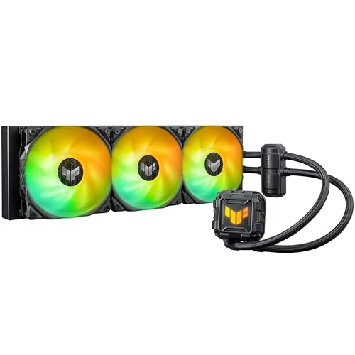 ASUS TUF Gaming LC II 360 ARGB All-in-One-Flüssig-CPU-Kühler (Aura Sync Beleuchtung, 3x TUF Gaming 120mm ARGB-Radiatorlüfter, schwarz)