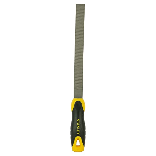 Stanley Holzraspel, Flachstumpf, Hieb 2 (Karbon-Stahl, ergonomischer Bi-Material Handgriff, Griffaussparung) 0-22-467