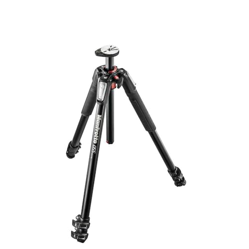 Manfrotto MT055XPRO3 055 Aluminium Stativ (Inkl. 3 Segmenten), schwarz