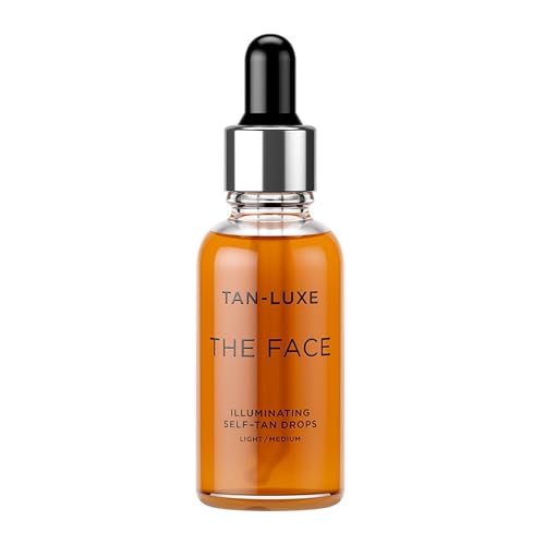 Tan Luxe THE FACE Selbstbräuner-Tropfen, Mittel (30 ml), Bräunungstropfen zur Hautpflege für individuelle Gesichtsbräunung, tierversuchsfrei und vegan