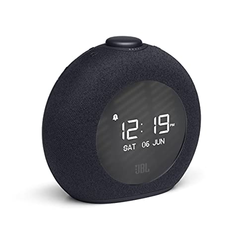 JBL Horizon 2 Radiowecker in Schwarz – Dual Wecksystem über Bluetooth, DAB+ & UKW Radio – LED Nachtlicht für gemütliches Aufstehen