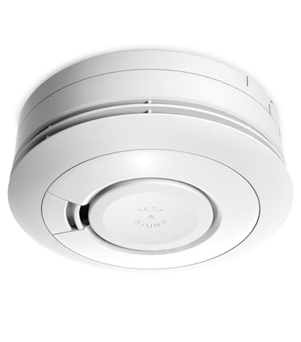 Ei Electronics Ei650 Rauchwarnmelder, Rauchmelder, Stand-Alone-Gerät mit Batterie für 10 Jahre, Testsieger Stiftung Warentest, weiß