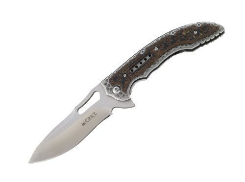 CRKT Unisex – Erwachsene Taschenmesser Fossil, braun, 22,5 cm
