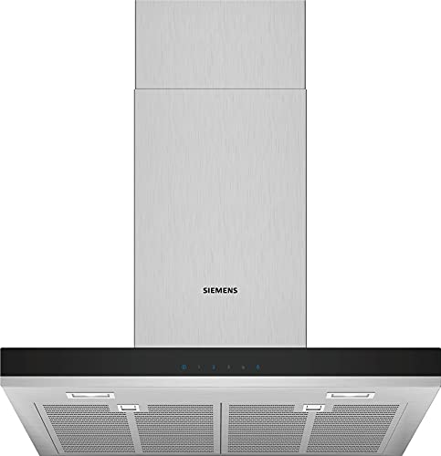 Siemens LC67BHM50 iQ300 Dunstabzugshaube/Wandhaube / 60 cm / LED-Beleuchtung / touchControl / Metall-Fettfilter / Edelstahl