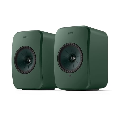 KEF LSX II LT kabellose Regallautsprecher, Sage Green | Musik | TV & Home Entertainment | Gaming | HDMI-ARC | USB-C | Bluetooth | AirPlay 2 | Chromecast | Spotify