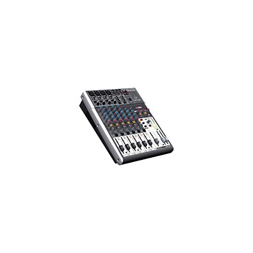 Behringer XENYX 1204USB Premium 12-Input 2/2-Bus Mixer mit XENYX Mic Preamps und Compressors, British EQ und USB/Audio Interface