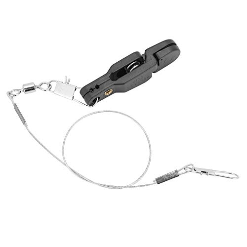 Alomejor Power Grip Release Clip Board Mast Release-Clip mit B-Form-Pin und Stahl Angelschnur